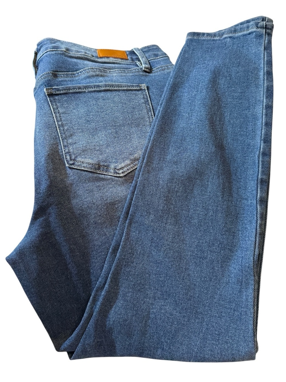 Royalty For Me Blue Denim High Rise Skinny Jeans, size 14
